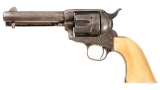 Engraved Antique Colt Single Action Army Revolver
