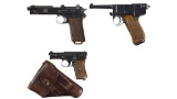 Three European Military Pattern Semi-Automatic Pistols
