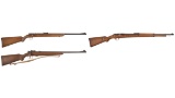 Three Bolt Action Rifles