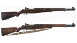 Two U.S. Military M1 Garand Semi-Automatic Long Arms