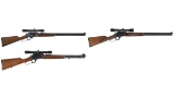 Three Marlin Long Guns with Scopes