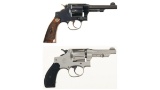 Two Smith & Wesson Double Action Revolvers with Boxes