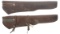 Two U.S. Marked M1 Garand Leather Rifle Scabbards