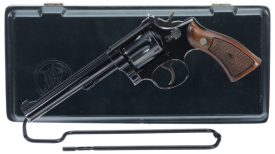 Smith & Wesson Model 17 Double Action Revolver with Case