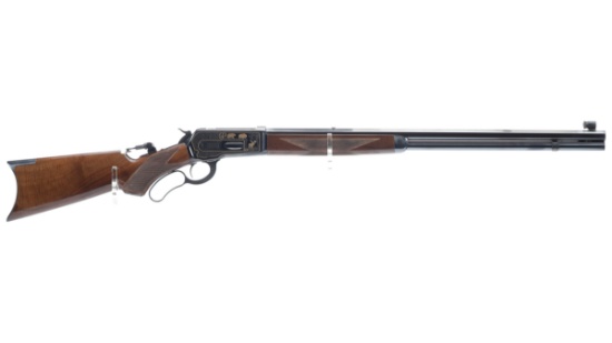 Engraved Winchester Model 1886 High Grade Lever Action Rifle