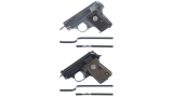 Two Colt Semi-Automatic Pocket Pistols