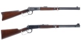 Two Winchester Model 94 Lever Action Carbines