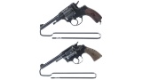 Two European Double Action Revolvers