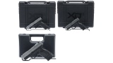 Three Cased Springfield Armory Inc. Semi-Automatic Pistols