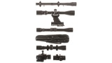 Group of Seven Assorted Rifle Optics