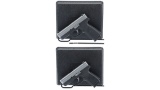 Two Kahr Arms Semi-Automatic Pistols with Cases