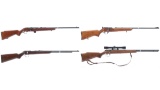 Four Bolt Action Rifles