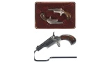 Cased Consecutive Pair of Colt Fourth Model Derringers