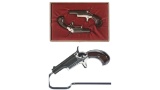 Consecutive Cased Pair of Colt Fourth Model Derringers
