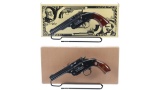 Two Italian Single Action Replica Revolvers