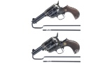 Two Uberti/Cimarron Single Action Revolvers