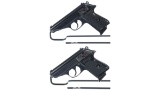 Two Walther/Interarms Semi-Automatic Pistols