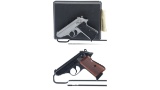 Two Walther/Interarms Model PPK/S Semi-Automatic Pistols