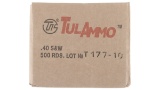 One Case of TulAmmo .40 S&W Steel Cased Ammunition