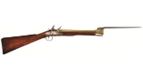 Gardiner Brass Barrel Flintlock Blunderbuss with Snap Bayonet