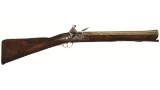 Finely Engraved British Brass Barreled Flintlock Blunderbuss