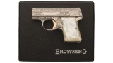 Belgian Browning Renaissance Baby Pistol with Case