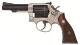 Dubber Engraved Gold Inlaid Smith & Wesson Model 18 Revolver