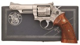 Engraved Smith & Wesson Model 66 Double Action Revolver