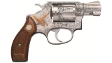 Engraved and Gold Inlaid Smith & Wesson Model 60 DA Revolver