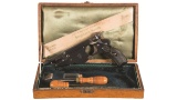 Cased Bergmann Model 1896 Number Two Semi-Automatic Pistol