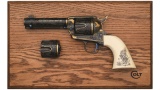 Engraved, Gold Inlaid Colt Second Generation Single Action Army