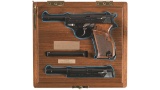 Cased Walther/John Martz P-38 Pistol in 45 ACP/38 Super