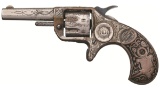 Engraved Colt New Line 22 Pocket Revolver with DeGress Grips