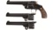 Smith & Wesson New Model No. 3 Target Three Barrel Set Revolver