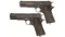 Two Consecutive Norwegian Kongsberg Model 1914 Pistols