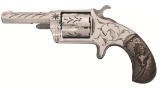 Engraved Hopkins & Allen XL No. 3 Revolver with DeGress Grips