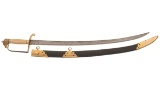 Francis Thurkle U.S. Naval Officer's Eagle Head Pommel Sword
