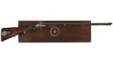 Alexander Henry Double Barrel Percussion Rifle with Case