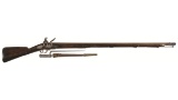 1745  Long Land Pattern Brown Bess Flintlock Musket & Bayonet