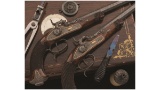 Cased Percussion Target Pistols from Schreiber of Barmen