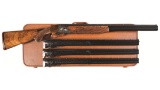 Walter Kolouch Engraved Browning Superposed Shotgun 4 Barrel Set