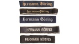 Five Hermann Goering Regiment/Division Cuff Titles