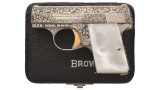 Belgian Browning Renaissance Baby Pistol with Case