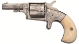 Engraved Hopkins & Allen XL No. 4 Single Action Revolver