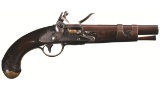 U.S. Simeon North Transitional Model 1811 Flintlock Pistol