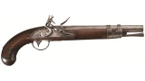 Type I U.S. Springfield Model 1817 Flintlock Pistol