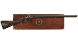 Engraved J. Purdey Left Handed Percussion Double Barrel Rifle