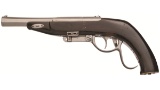 German 1850 Dated Prototype Rising Breech Pistol