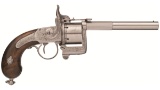 Engraved Eyraud Brevete Sidehammer Pinfire Revolver