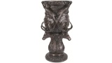 Forest Themed Bronze Vase Signed by Barye